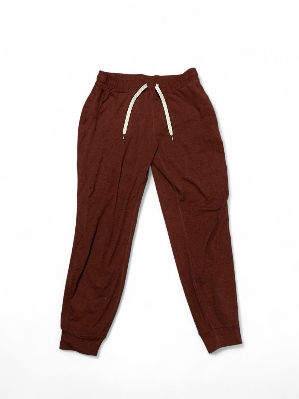 Vuori Performance Joggers in Mahogany Heather Short Women's S